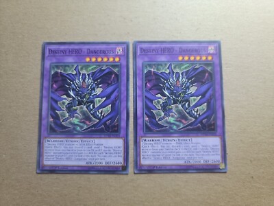 2x Destiny HERO - Dangerous - MP18-EN100 - 1st Edition - YuGiOh-LP -image