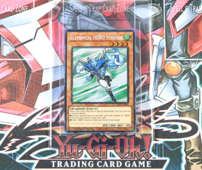 YuGiOh Elemental HERO Stratos BLC1-EN003 Limited Edition Secret Rare-image
