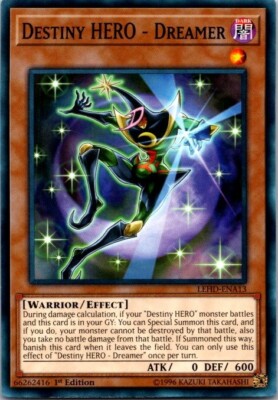 Destiny HERO - Dreamer LEHD-ENA13 Legendary Hero Decks 1st Edition-image