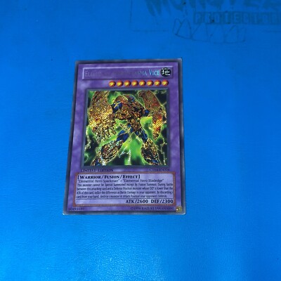 YUGIOH Secret Rare Elemental Hero Plasma Vice CT04-EN006 PLAYED-image