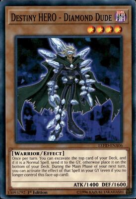 Yu-Gi-Oh! Destiny HERO - Diamond Dude LEHD-ENA06 Common NM-image