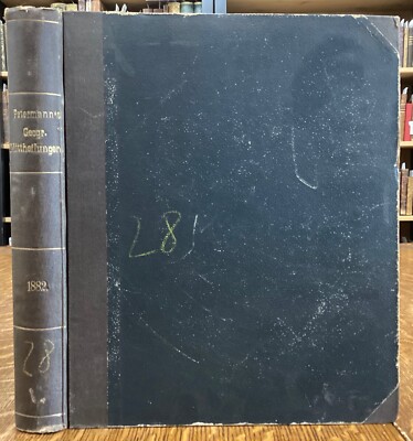 1882 Petermann Mittheilungen Justus Perthes' Geographischer Anstalt 28 with Maps-image