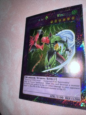 Elemental HERO Flame Wingman Platinum Secret Rare RA03-EN152 Yugioh NM-image